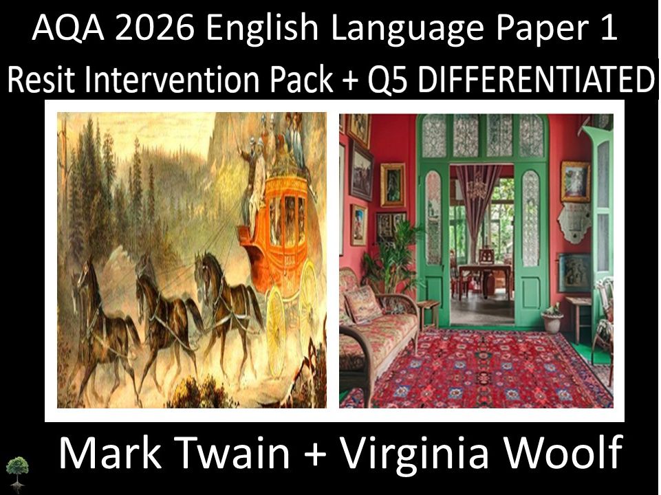 Two AQA 2026 English Language Paper 1| Resit Intervention | Q5 TASKS Differentiated