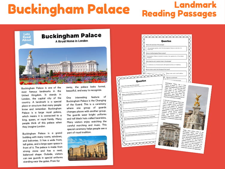 Buckingham Palace Reading Comprehension | Landmark Passage & Questions