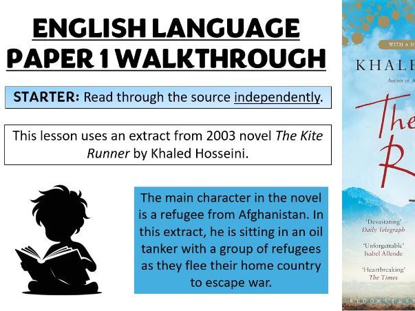 2026 SPEC: AQA Lang Paper 1 The Kite Runner