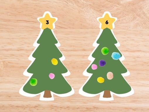 Tuff Tray Christmas Trees 1-10
