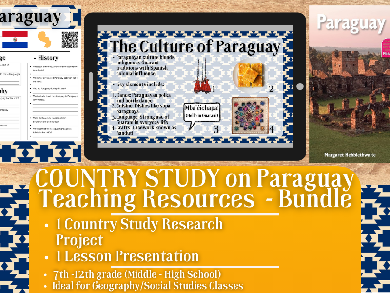 Country Study Teaching Resources - Paraguay - Social Studies + Geography