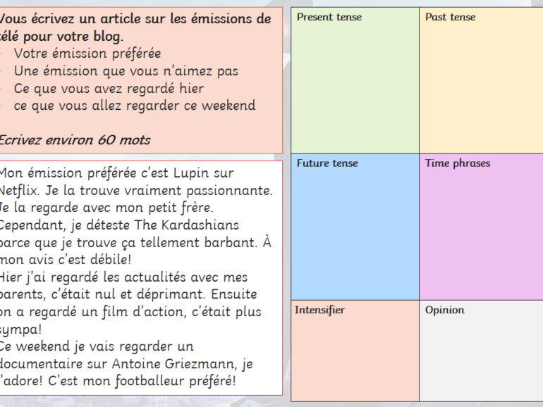 French TV Programs - Module 2 - Hobbies