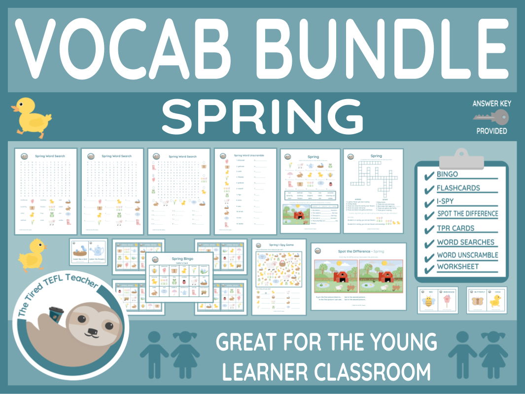 ESL Spring Vocabulary Bundle