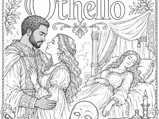 Shakespeare's Othello Mindful Colouring Sheet