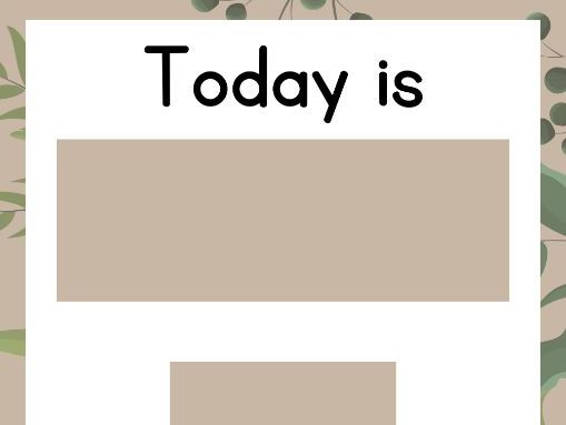 Date/Weather/Season Interactive Display