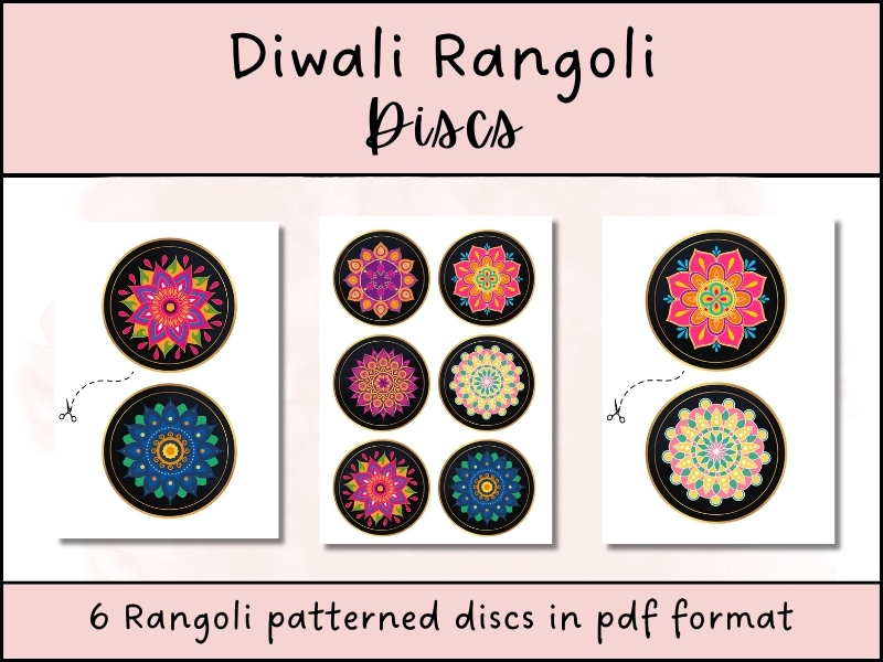 Diwali Rangoli Display and Activity Discs