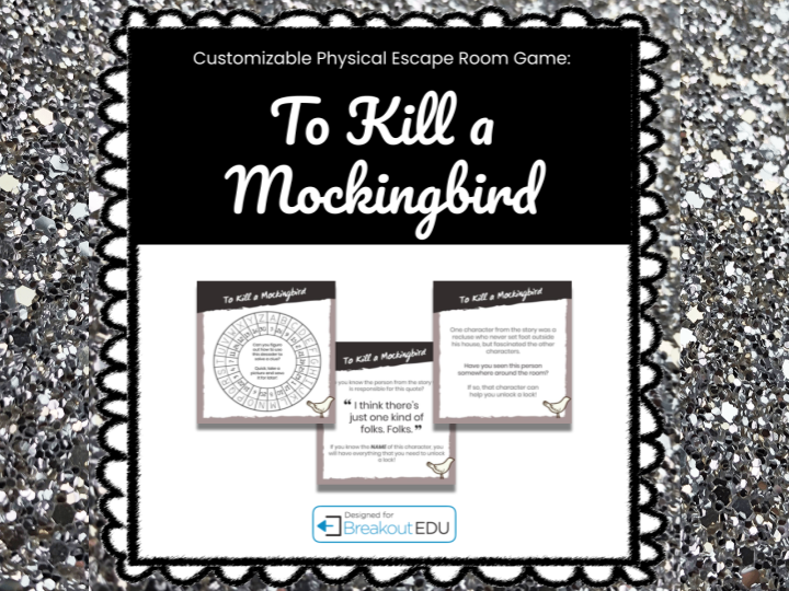 To Kill a Mockingbird Customizable Breakout Game w/Digital Lesson