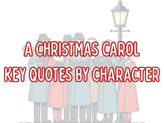 A Christmas Carol Key Character Quotes Flashcards