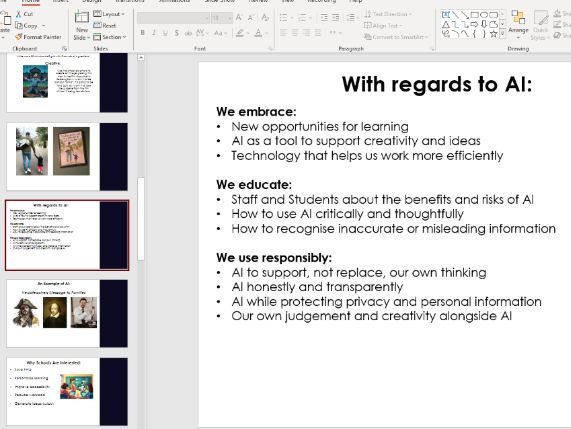 Use of AI in Education - Staff Meeting CPD