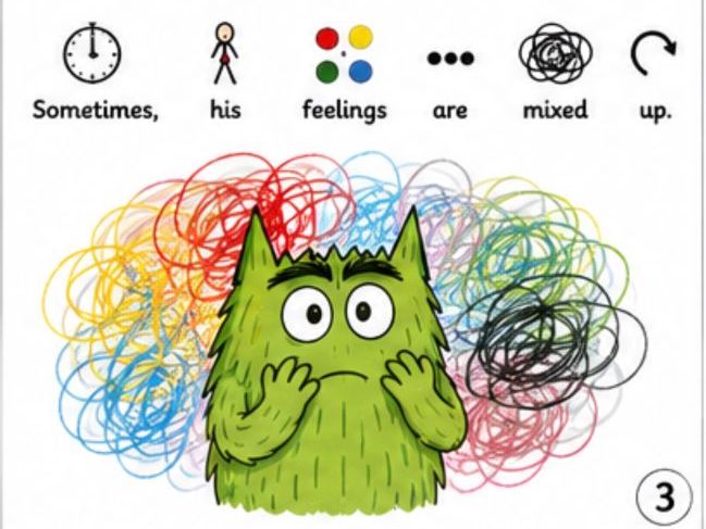 The Colour Monster by Anna Llenas – Widgit Adapted