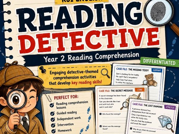 Reading Detective: Year 2 Comprehension Pack
