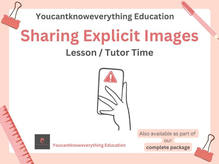 Sharing Explicit Sexual Images Tutor Time