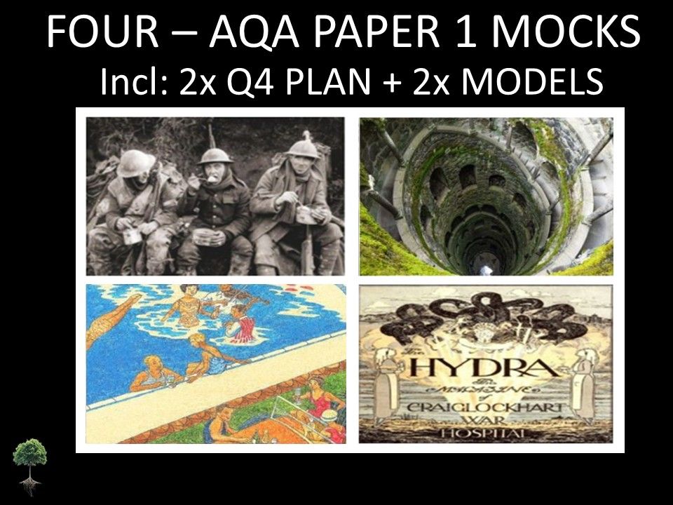 FOUR- AQA PAPER 1 | 2026 FULL MOCKS | Q4 PLAN | MODELS