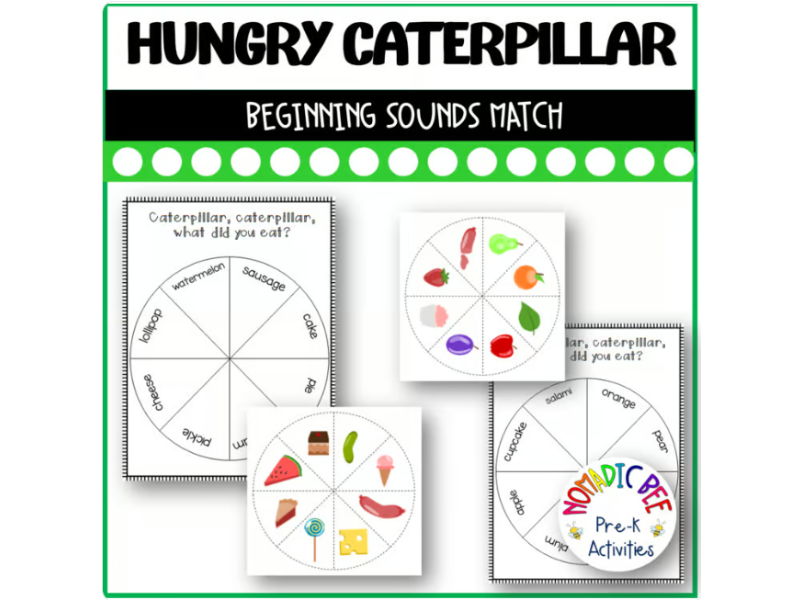 The Very Hungry Caterpillar - Beginning Sound Match