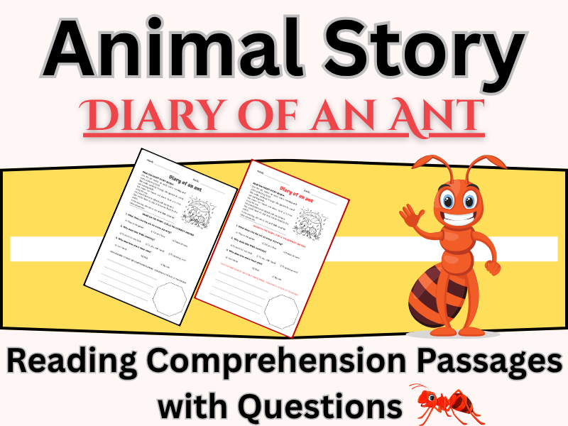 Funny short animal story - Reading Comprehension Passages and Questions worksheet
