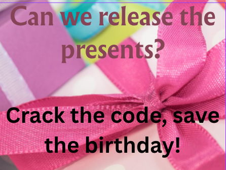 Birthday escape room easier version