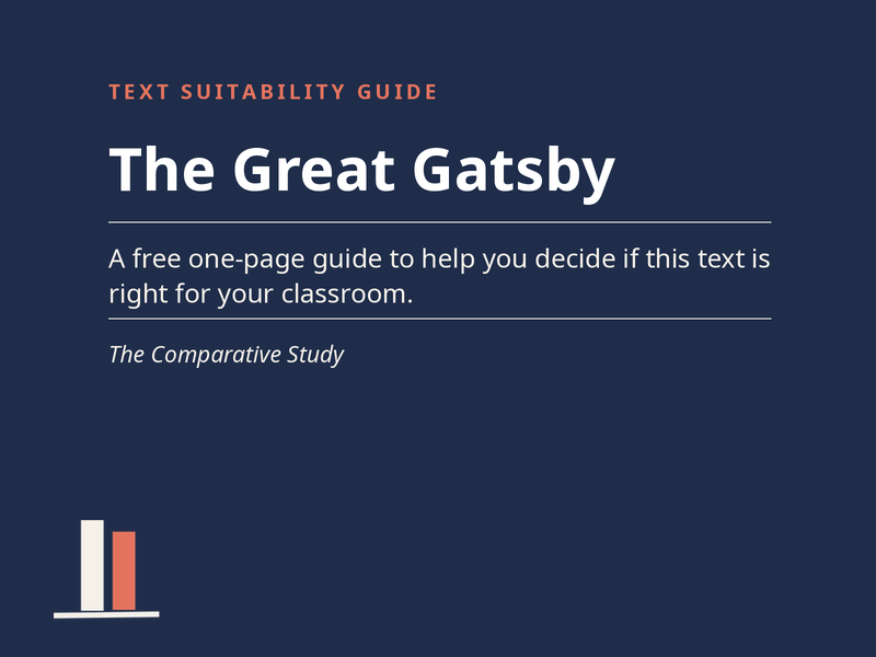 The Great Gatsby - Suitability Guide for the Comparative Study