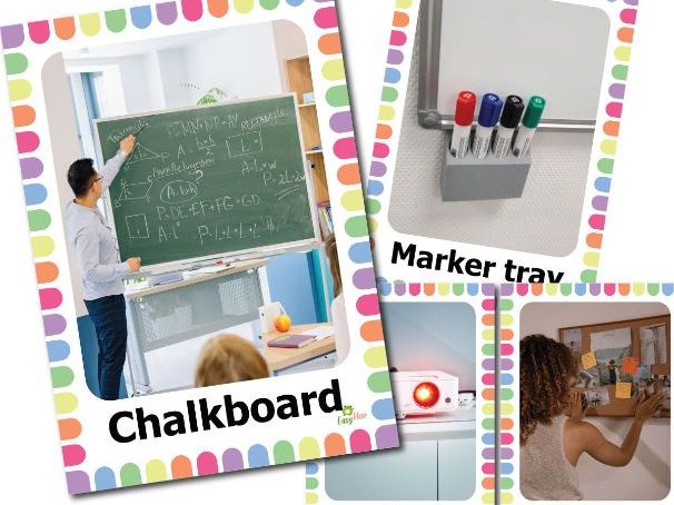 Classroom Objects Vocabulary Flashcards with real photos are perfect for speech therapy, ESL/ELL