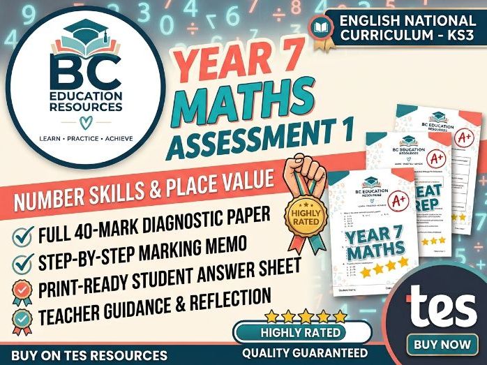 Year 7 Maths Number Skills Assessment Pack