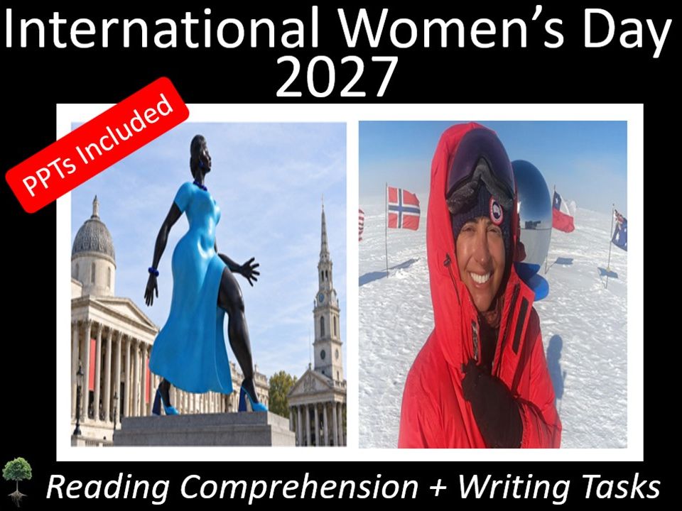 International Women’s Day 2027 | Reading Comprehension + Writing Bundle