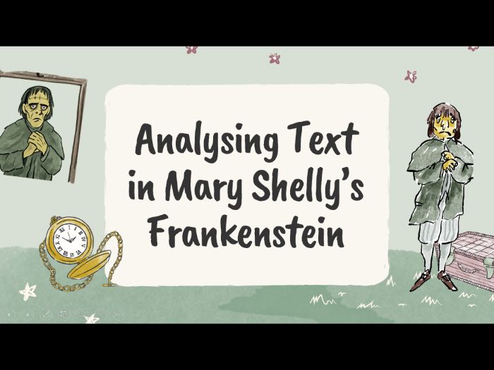 Analysing Text in Mary Shelly’s Frankenstein