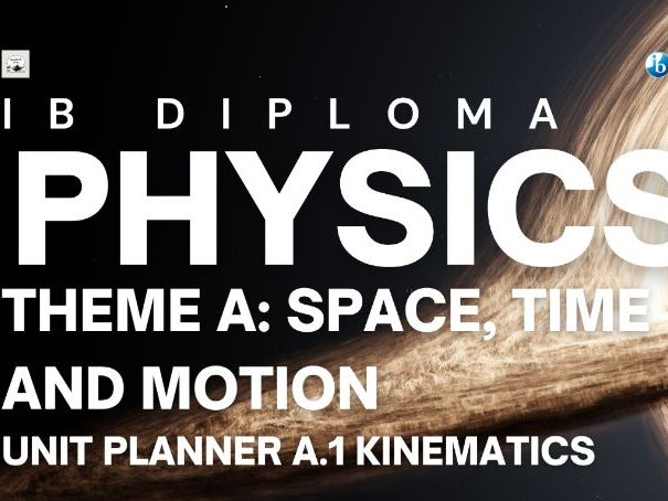 IBDP Physics Theme A: Space, Time and Motion - Unit Planner — A.1 Kinematics, SL & HL