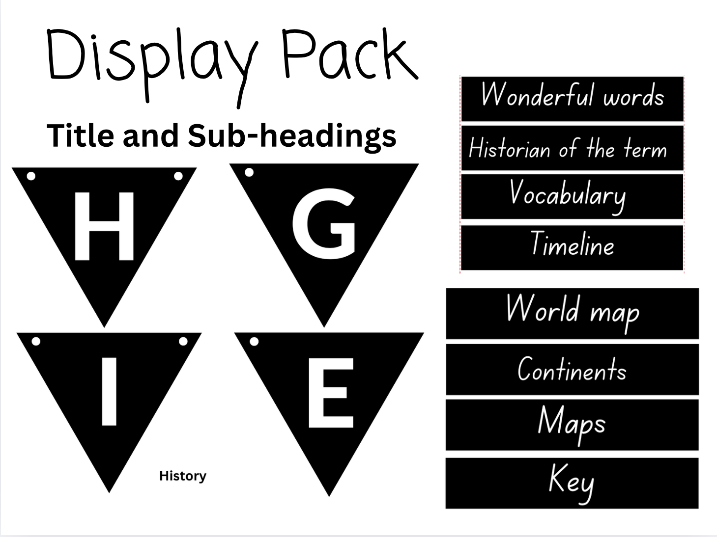 Classroom Display Bunting