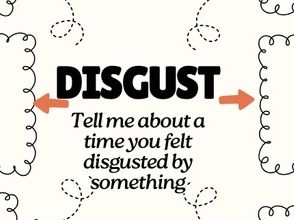 Worksheet around the emotion disgust