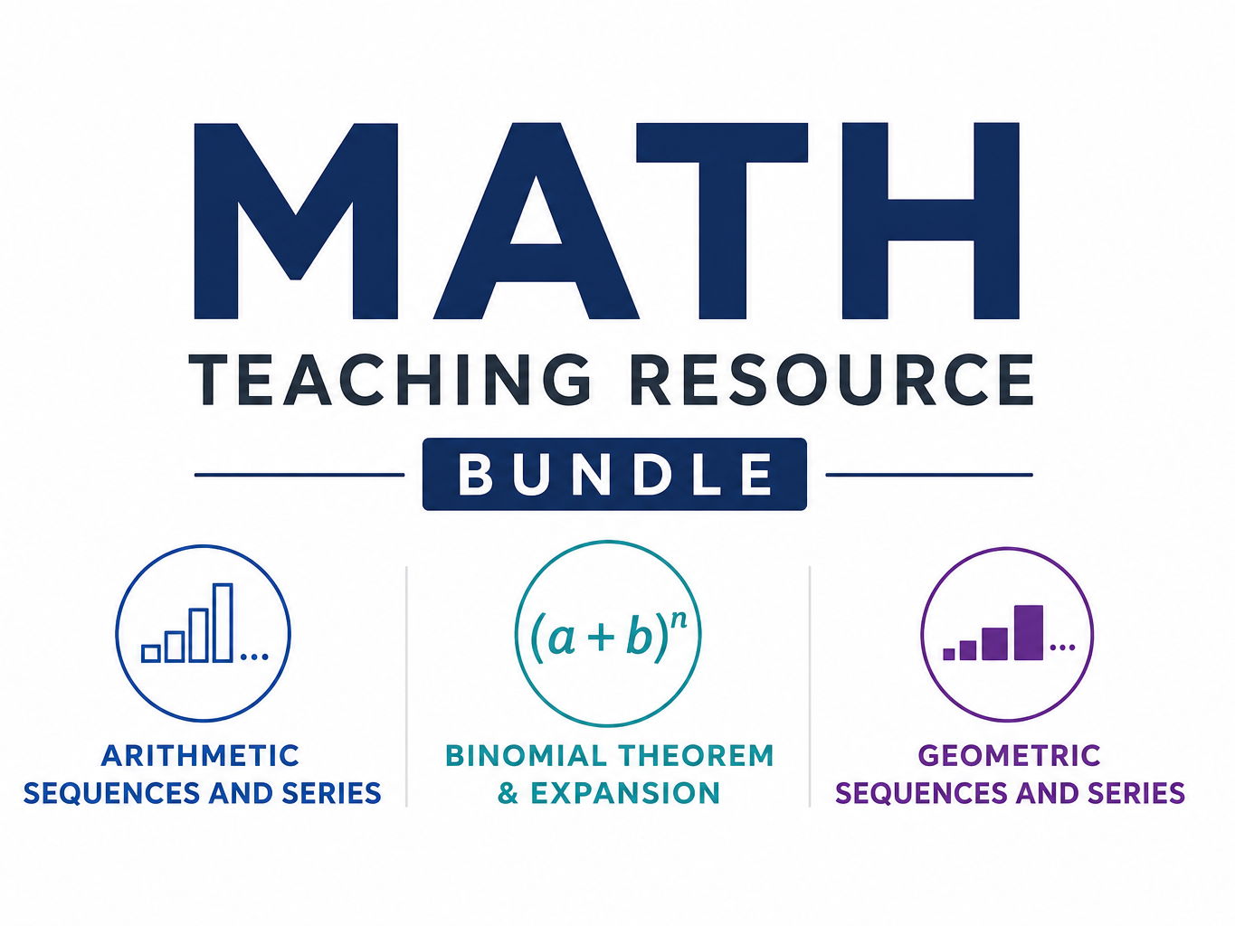 Sequences, Series, & Binomial Expansion Comprehensive Worksheet Bundle