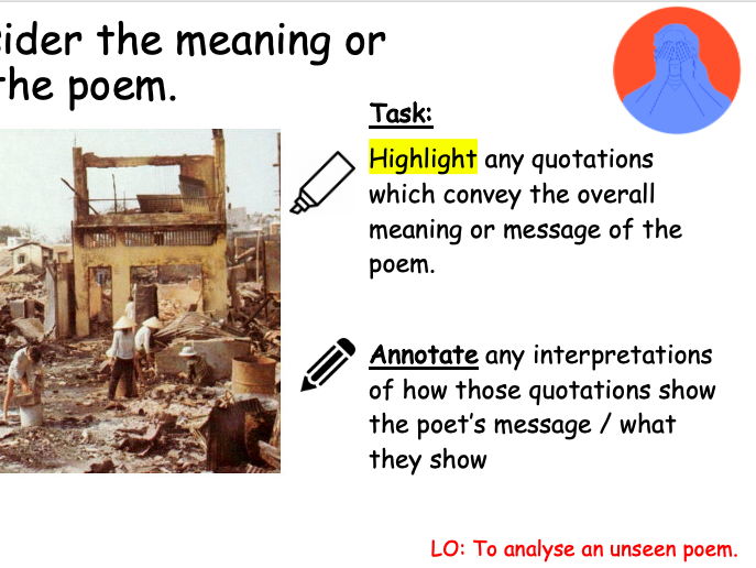 Unseen Poetry KS4 Booklet and PowerPoints