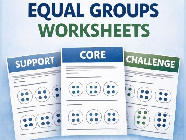 Differentiated Making Equal Groups worksheets