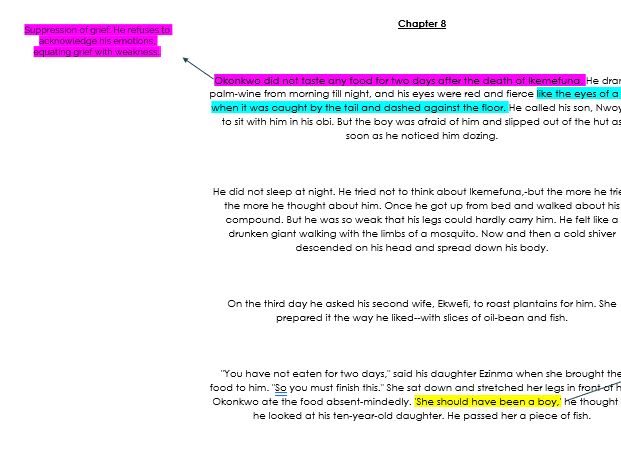 Things Fall Apart Chapter 8 Annotations