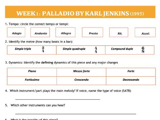 GCSE Music Wider Listening, Reading and Theory Workbook