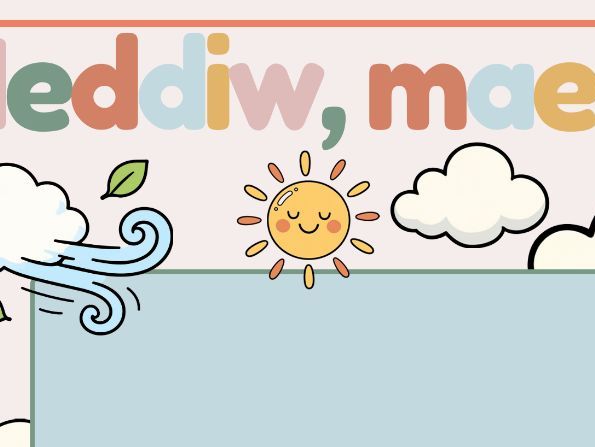 Pecyn Arddangos y Tywydd Poster/Weather poster Welsh