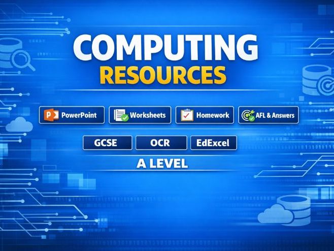 A‑Level OCR Databases & ERM – Full Lesson Pack | SEN‑Friendly | PPT, Worksheets, Homework and AFL