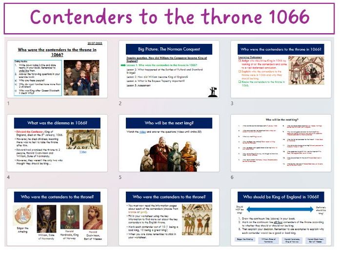 Contenders for the throne 1066