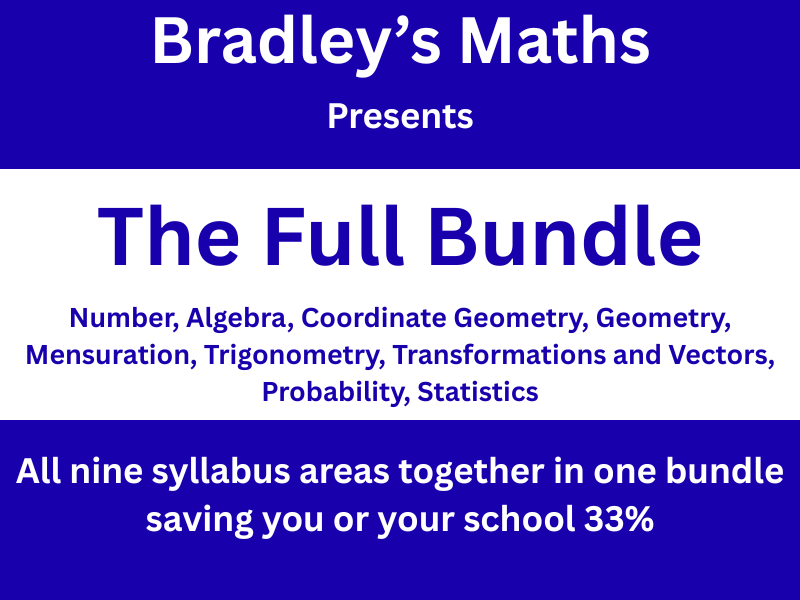 IGCSE Mathematics - The Full Bundle