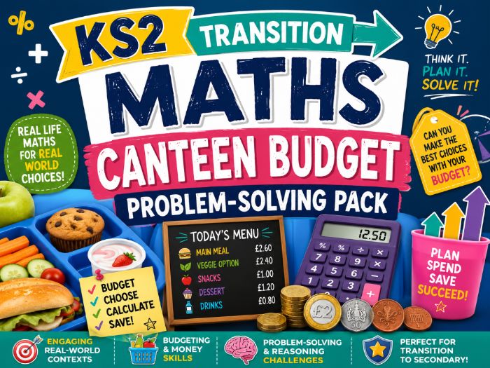 KS2 Transition - Maths - Canteen Budget Problem-Solving Pack
