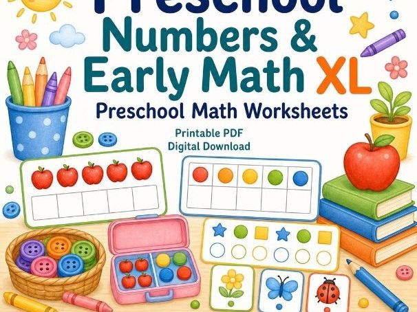 Preschool Numbers & Early Math XL