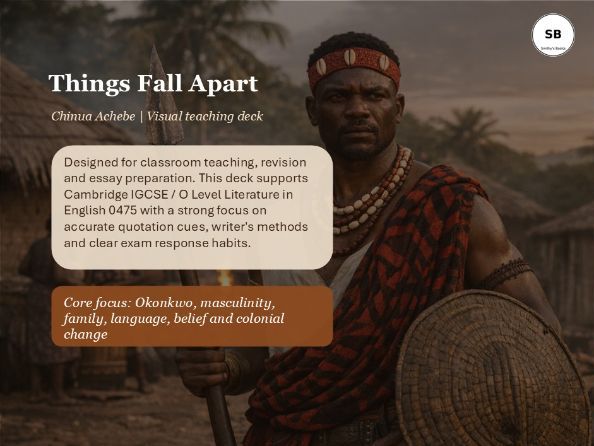 "Things Fall Apart" Chinua Achebe full teaching pack from Smithy's Basics
