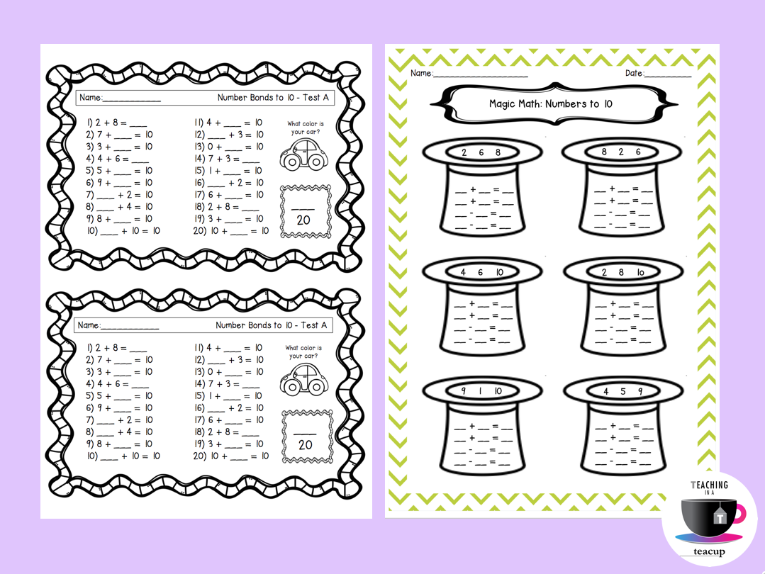 Addition and Subtraction Bundle (UK Spelling)