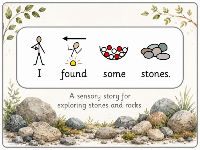 I found some stones Sensory Story