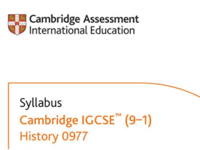 2025 Cambridge IGCSE History Paper 1