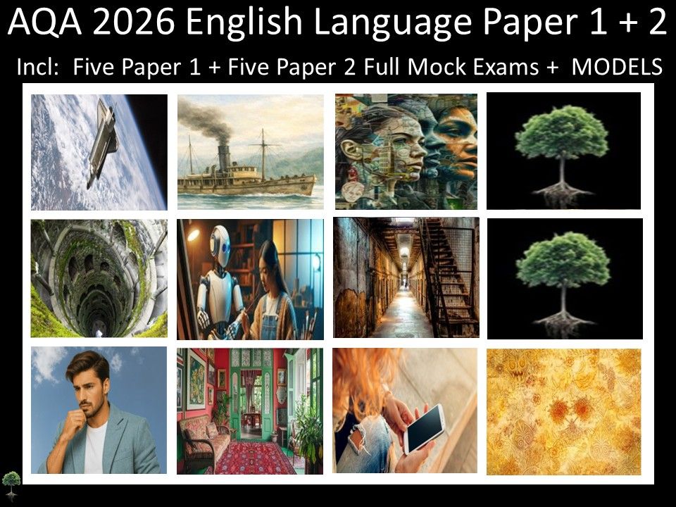 Ten AQA 2026 English Language Paper 1 + 2 Mocks | MODELS
