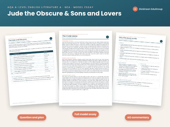 NEA Essay: Jude & Sons and Lovers