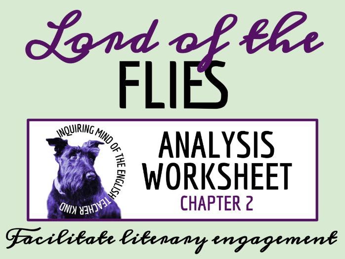 Lord of the Flies Chapter 2 Close Reading Analysis Worksheet