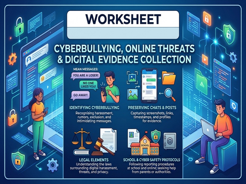 Cyberbullying, Online Threats & Digital Evidence Collection