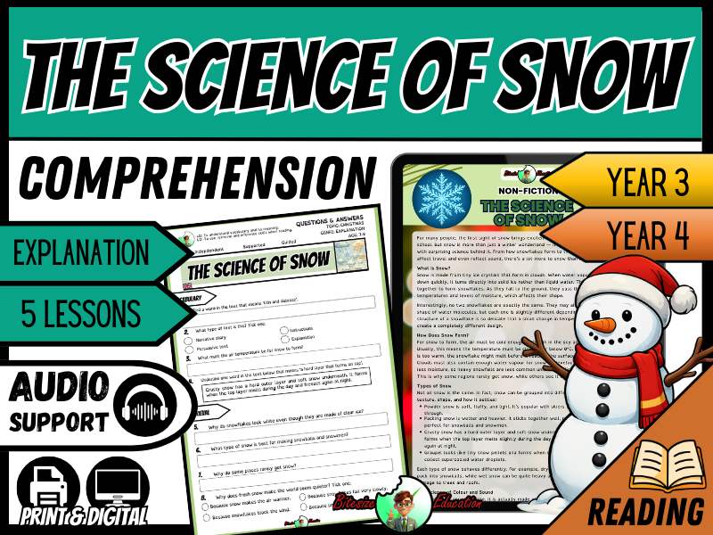 The Science of Snow | Reading Comprehension | Year 3/4
