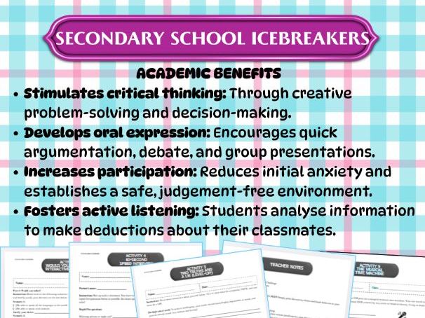 5 Secondary School Icebreakers: No-Prep Activities for Teens