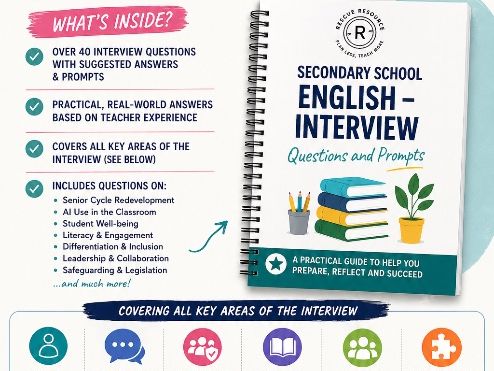 Secondary School English Teacher Interview Guide – Questions, Answers & Prompts